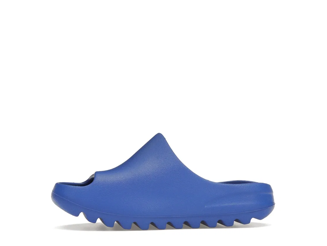 Детские шлепанцы с контурной стелькой Adidas Yeezy Slide, Azure — фото 3