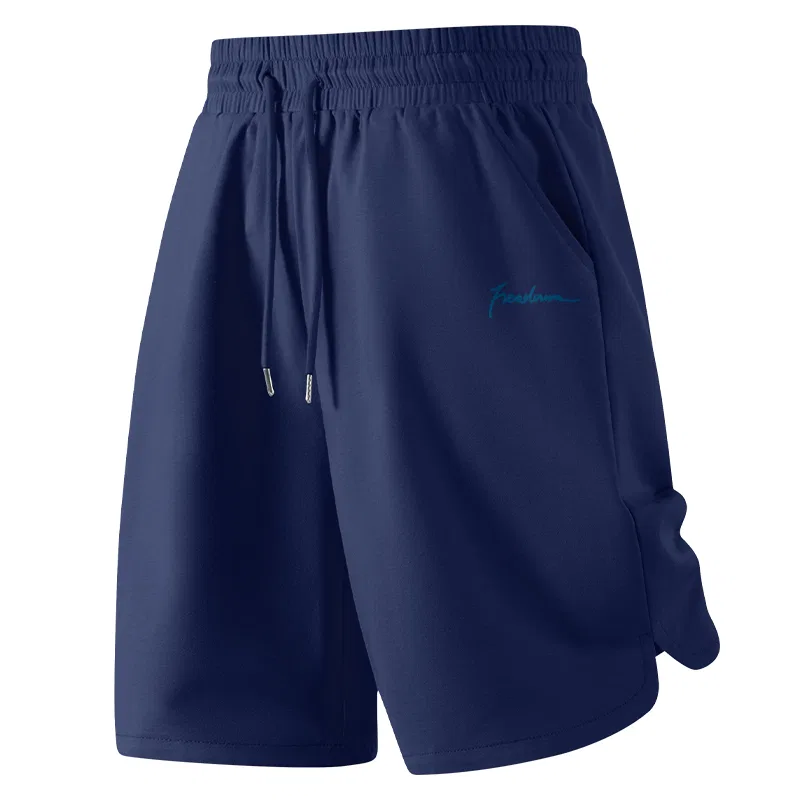 Детские шорты хлопковые Good Luck Pants Logo MINISO, Navy Blue