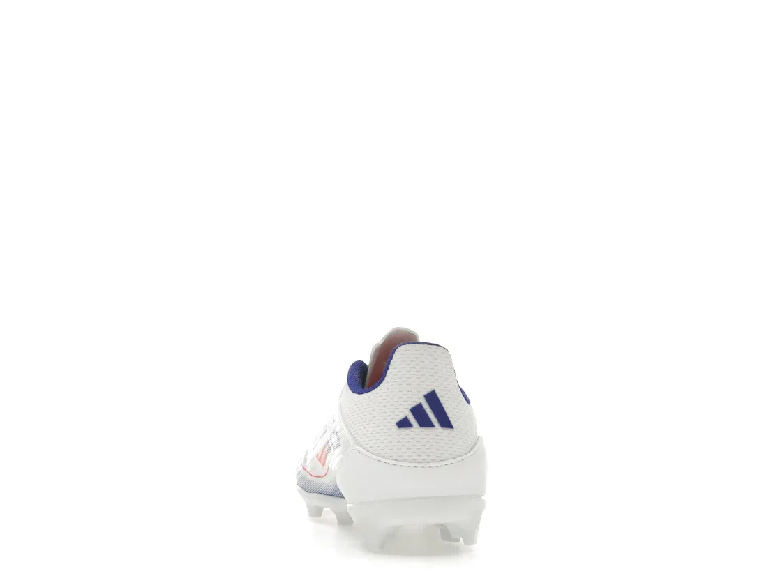 Детские бутсы с длинным рукавом Adidas F50 League Multi-Ground, Cloud White Solar Red Lucid Blue — фото 4