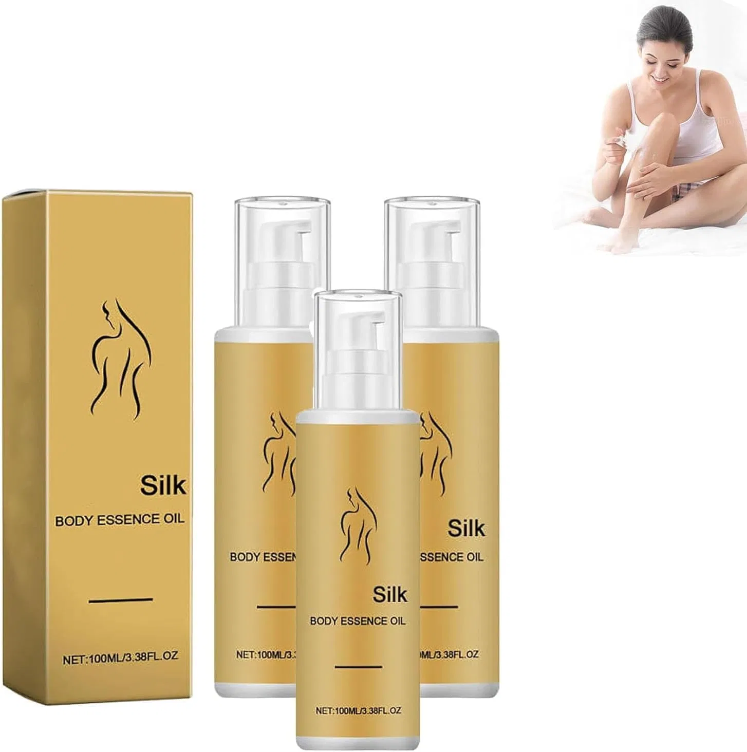 Лосьон для тела Silk Body Essence Oil GeRRiT, 3 шт., 100 мл