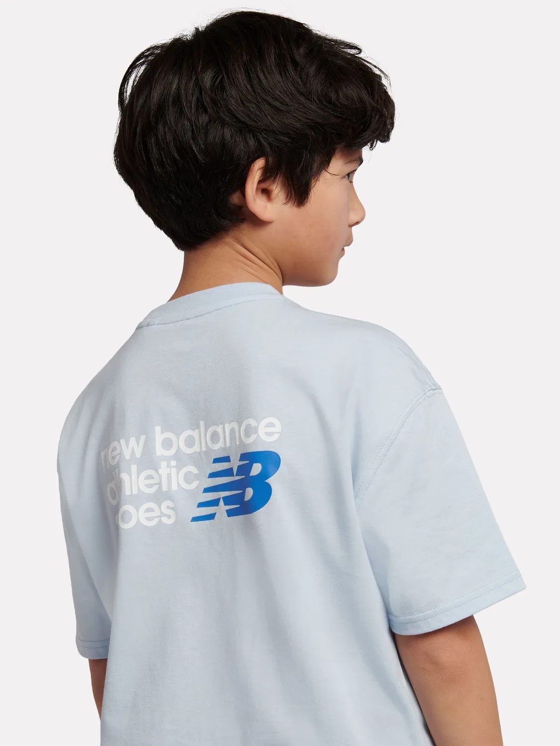 Футболка свободного кроя с принтом New Balance, синий