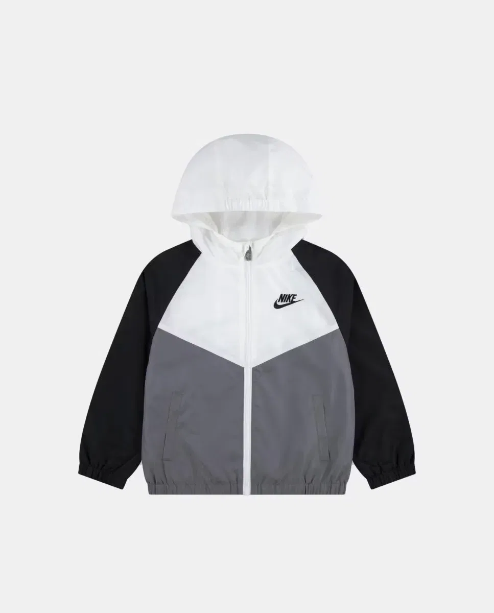 Детское пальто для мальчиков с водоотталкивающим покрытием Nike Chevron Windrunner, Blanco