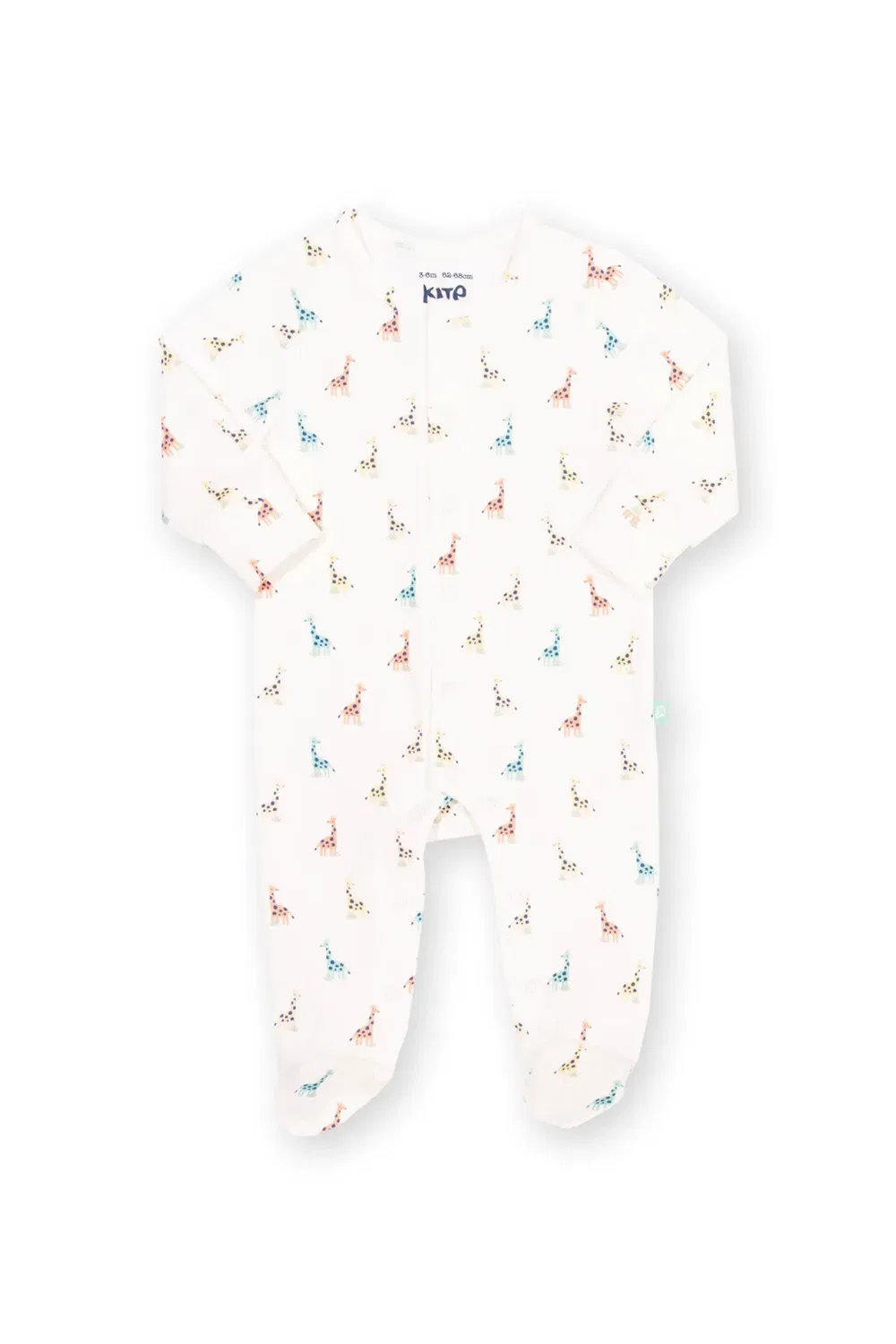 Детский слип с принтом Sweet Giraffe Kite, Cream