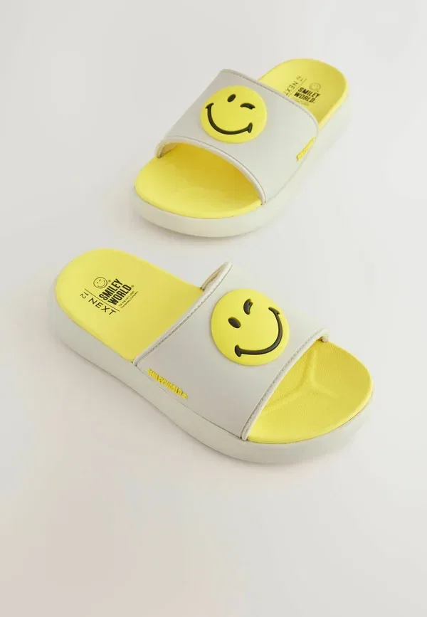 Сланцы Smiley World Next, bone white, белый — фото 2