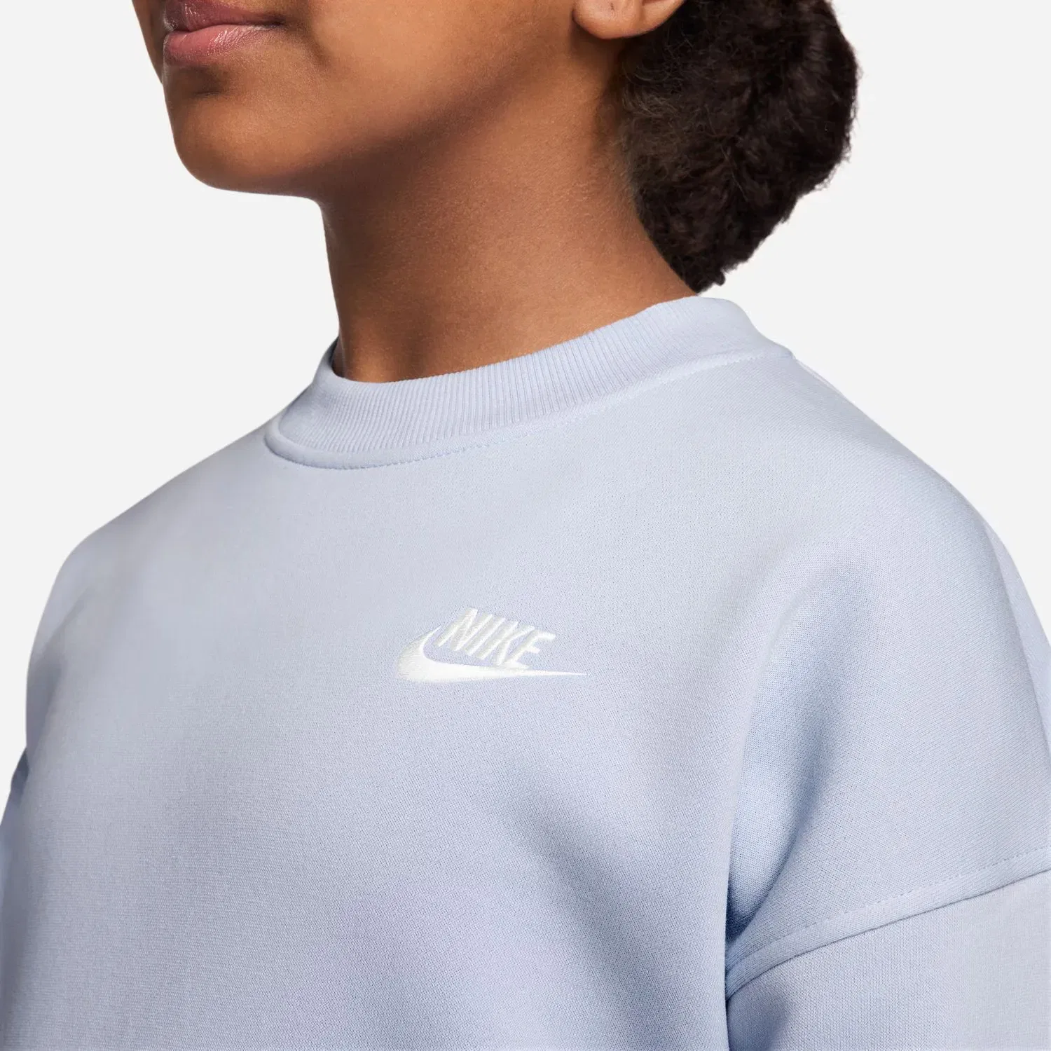 Детское худи для девочек с длинным рукавом Nike, Gris Azulado — фото 3