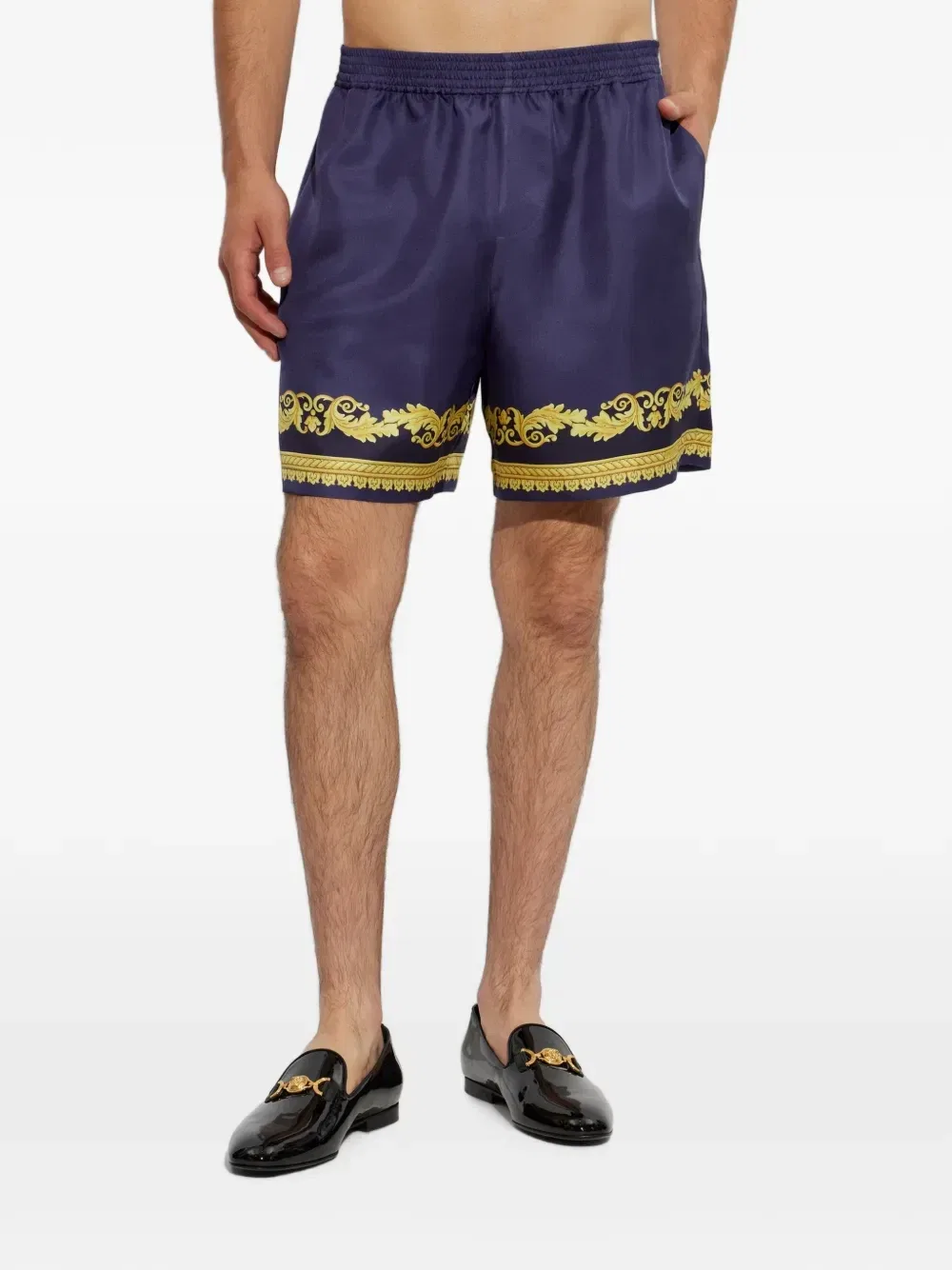 Плавки-шорты с принтом VERSACE, фиолетовый