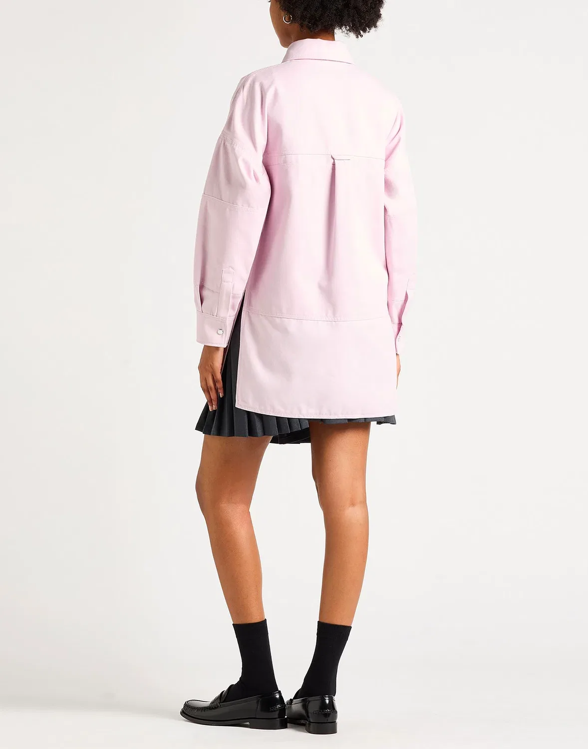 Женская рубашка оверсайз с длинным рукавом Gucci, Light Pink — фото 3