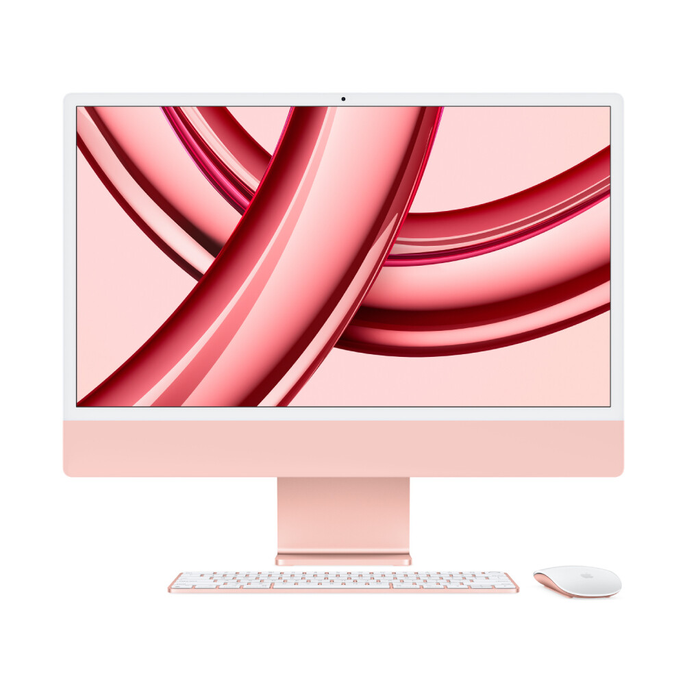 

Моноблок Apple iMac 24'' М3 (2023), 8 CPU/8 GPU, 8ГБ/256 ГБ, No Ethernet, Pink, английская клавиатура