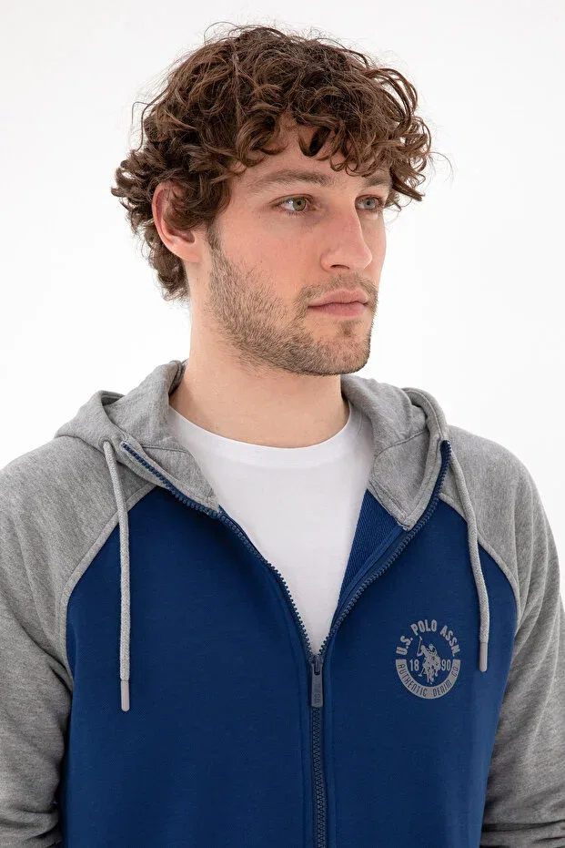 Мужской кардиган с длинным рукавом U.S. Polo Assn., Indigo — фото 2
