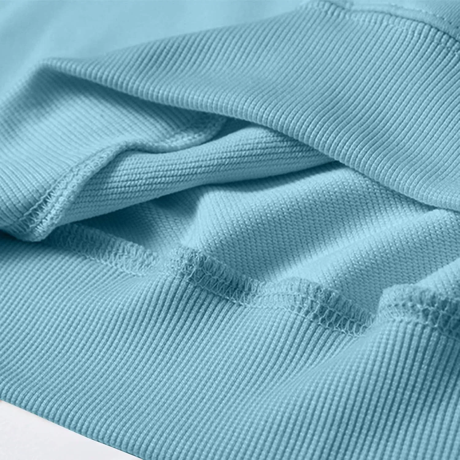 Мужская футболка с круглым вырезом Oversized Long Sleeve, Sky Blue — фото 2