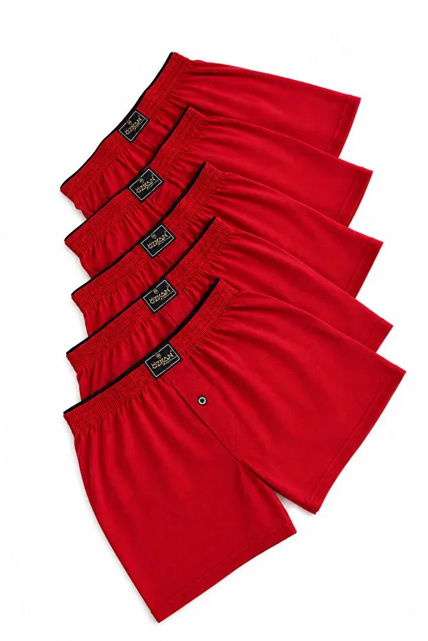 Детские боксеры для мальчиков хлопковые набор 5 шт Özkan Underwear, Red