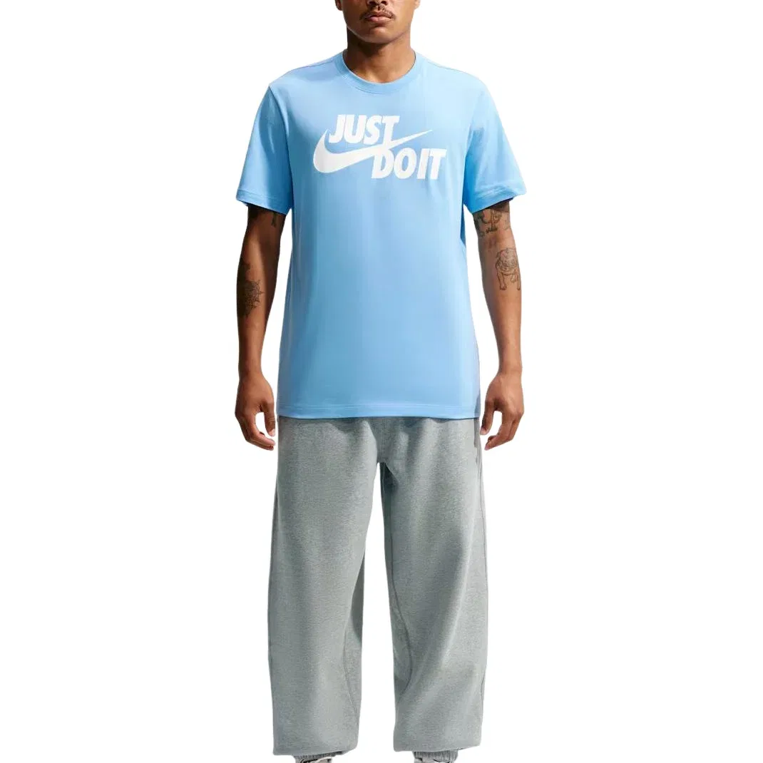 Мужская футболка с принтом Nike Sportswear JDI бренд, синий — фото 2