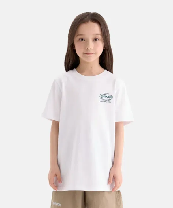 Футболка с коротким рукавом Outdoor Products Kids, офф-вайт