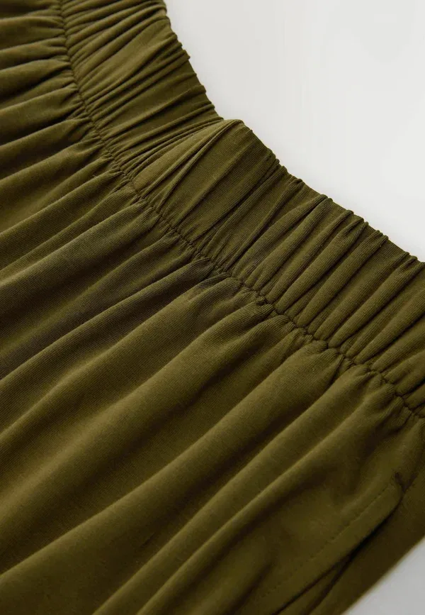 Брюки из лиоцелла, Regular fit, Slinky Jersey Balloon Leg Joggers, Next, Khaki Green, зеленый/хаки — фото 2