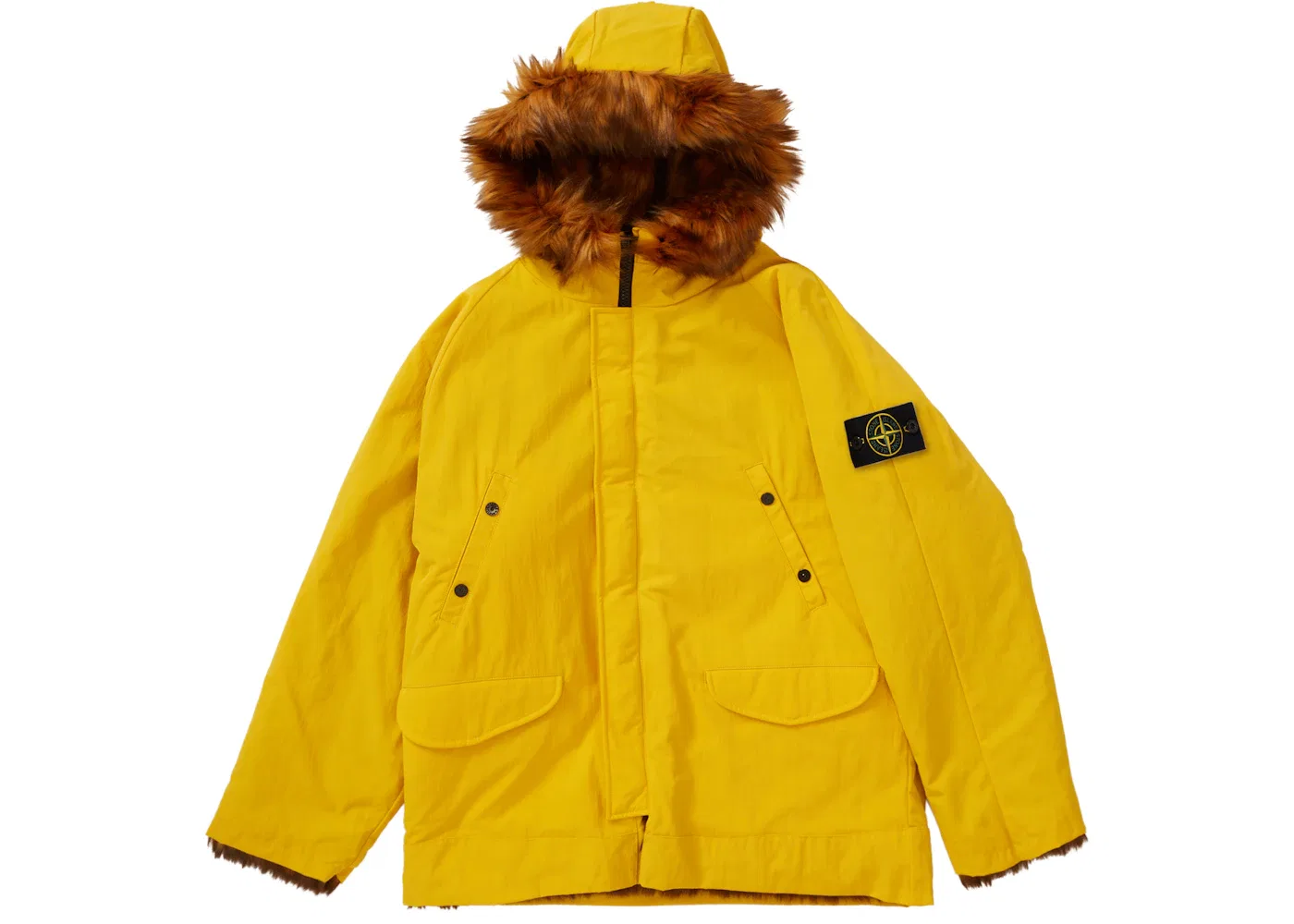 Мужское пальто из искусственного меха Supreme Parka, Yellow