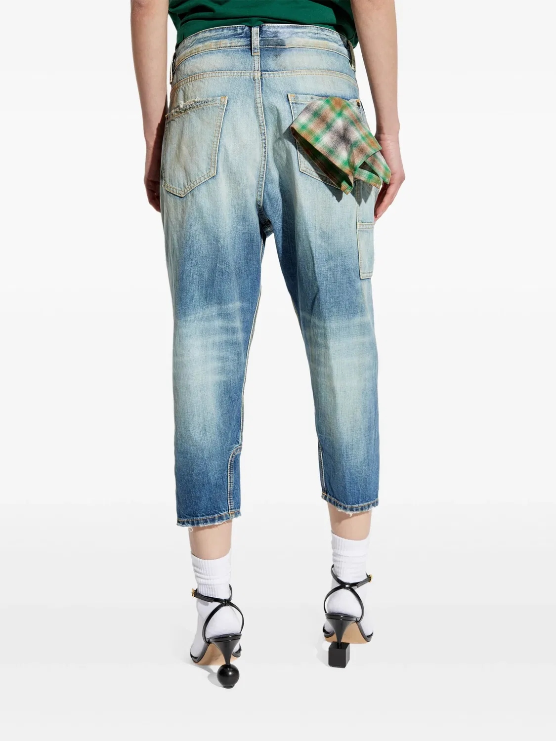 Джинсы со straight-leg DSQUARED2, синий — фото 2