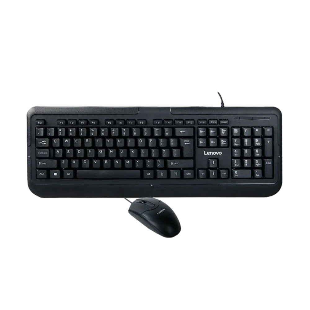 

Комплект периферии Lenovo MK12, (клавиатура + мышь), черный