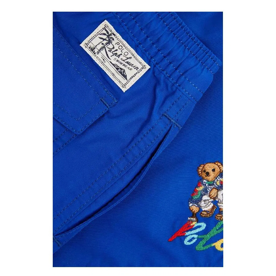 Плавки с принтом Signature Bear Motif Polo Ralph Lauren, Blue — фото 3