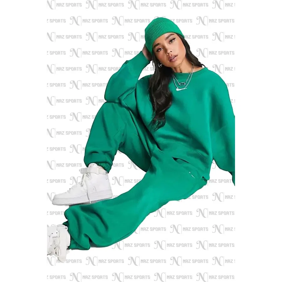 Спортивные штаны свободного кроя Phoenix Fleece Nike, Зеленый — фото 4
