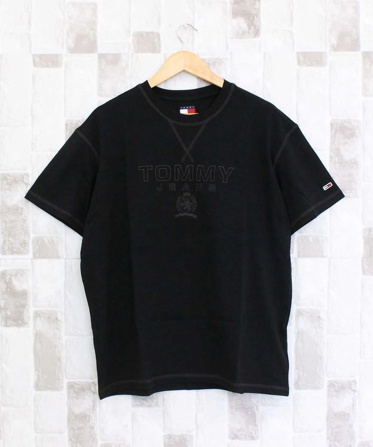 Мужская футболка с принтом TJM RLX Tonal Crest TOMMY HILFIGER, Black