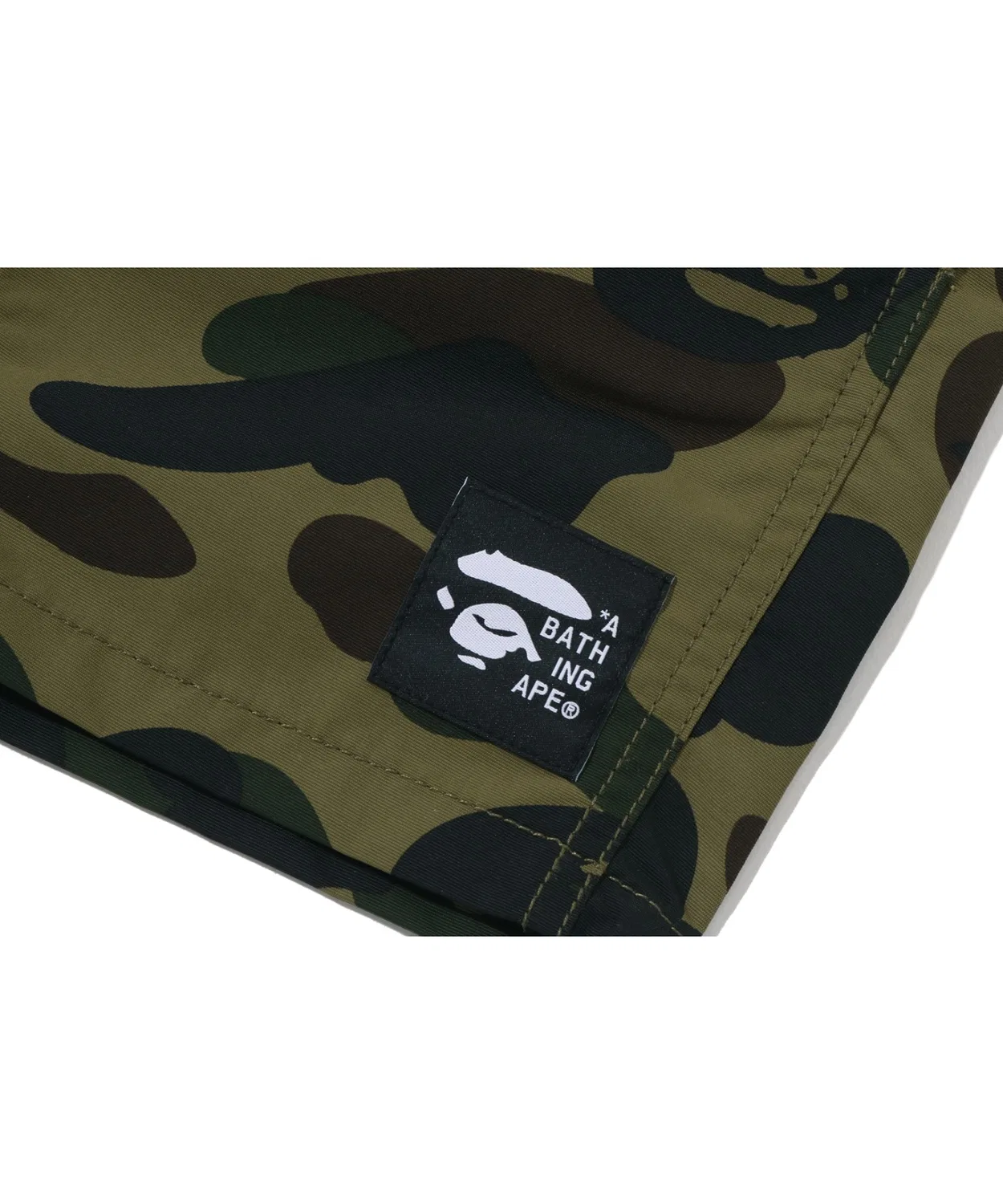 Детские шорты для скалолазания с камуфляжным принтом 1ST CAMO A BATHING APE, Green — фото 4