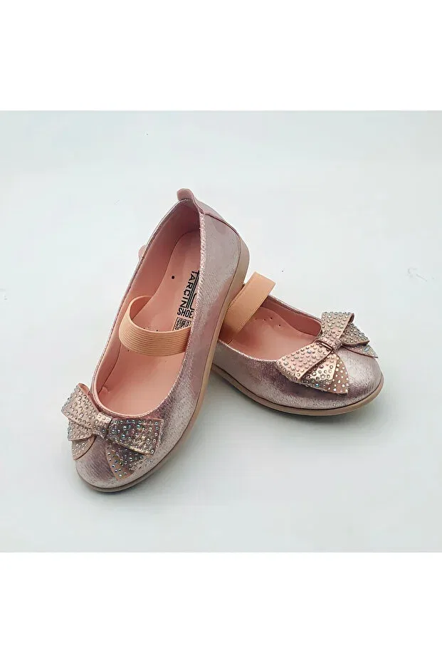 Детские балетки для девочек с блестками Arçın Shoes, Powder — фото 3