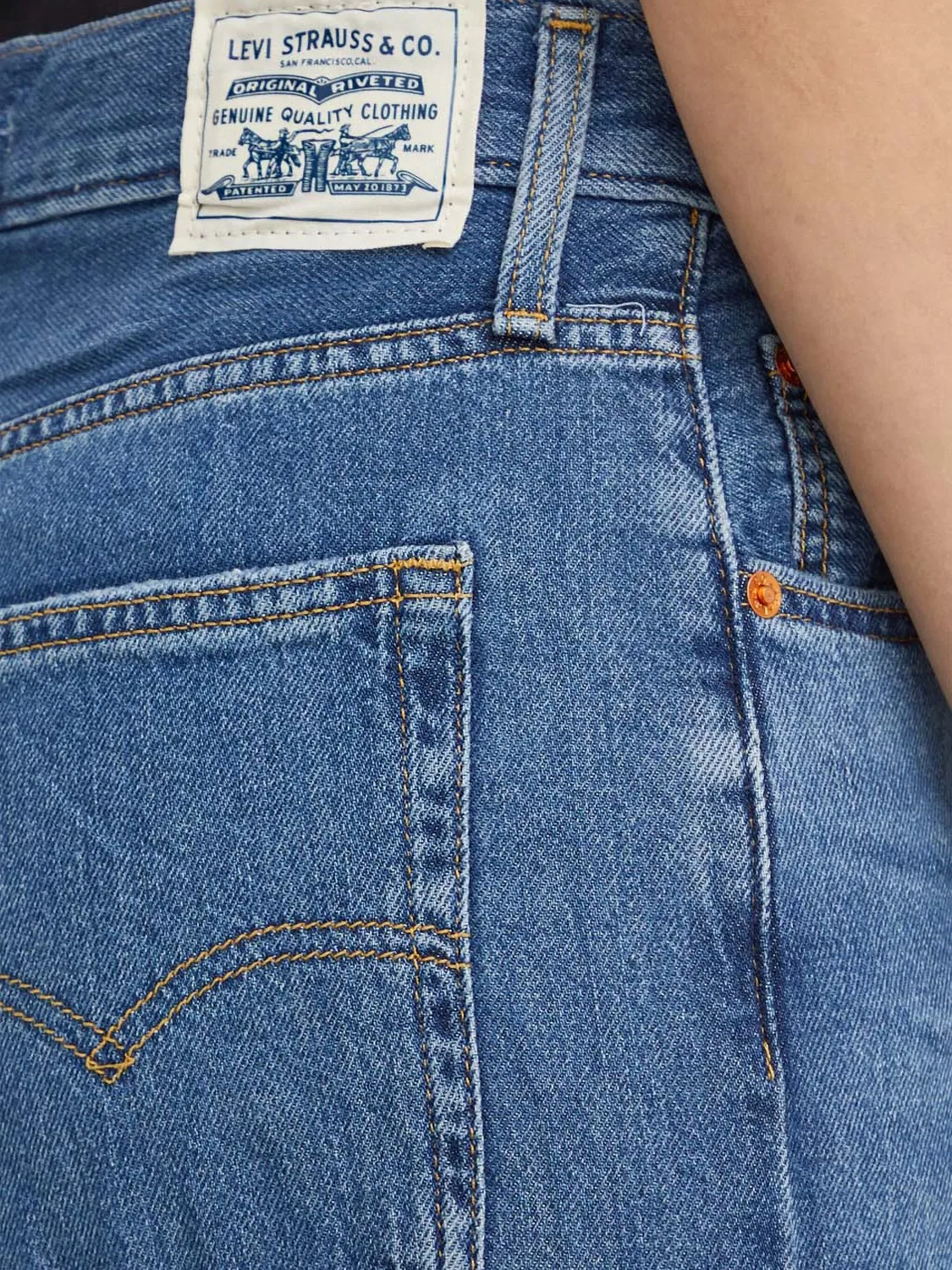 Джинсы Baggy Dad - синие Levi's, синий — фото 2