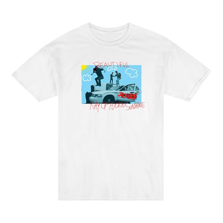 

Футболка Cactus Jack by Travis Scott JACKBOYS Ray Of Sunshine T-Shirt 'White', белый