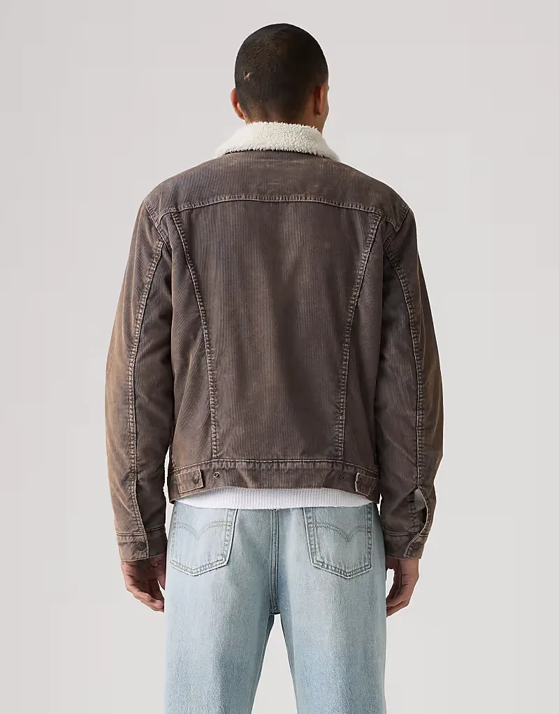 Куртка-тракер sherpa type iii из вельвета Levi's, коричневый — фото 2