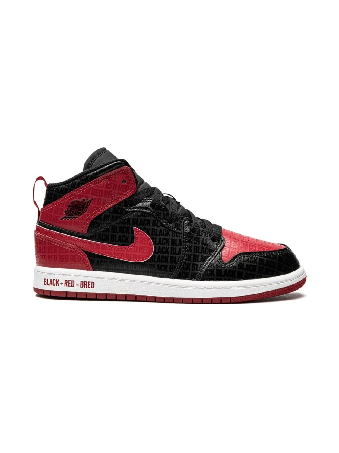 Jordan Кроссовки Bred Text черные — фото 2