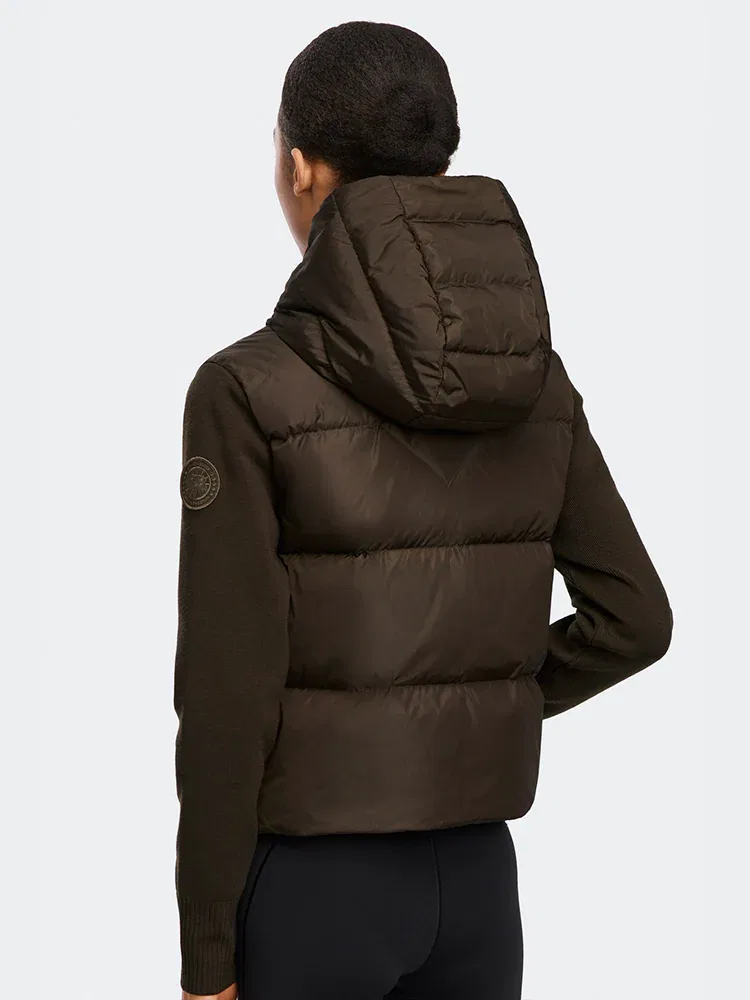 Жакет Hybrid Wide Quilt Knit Hoody CANADA GOOSE, Coffee Brown — фото 2