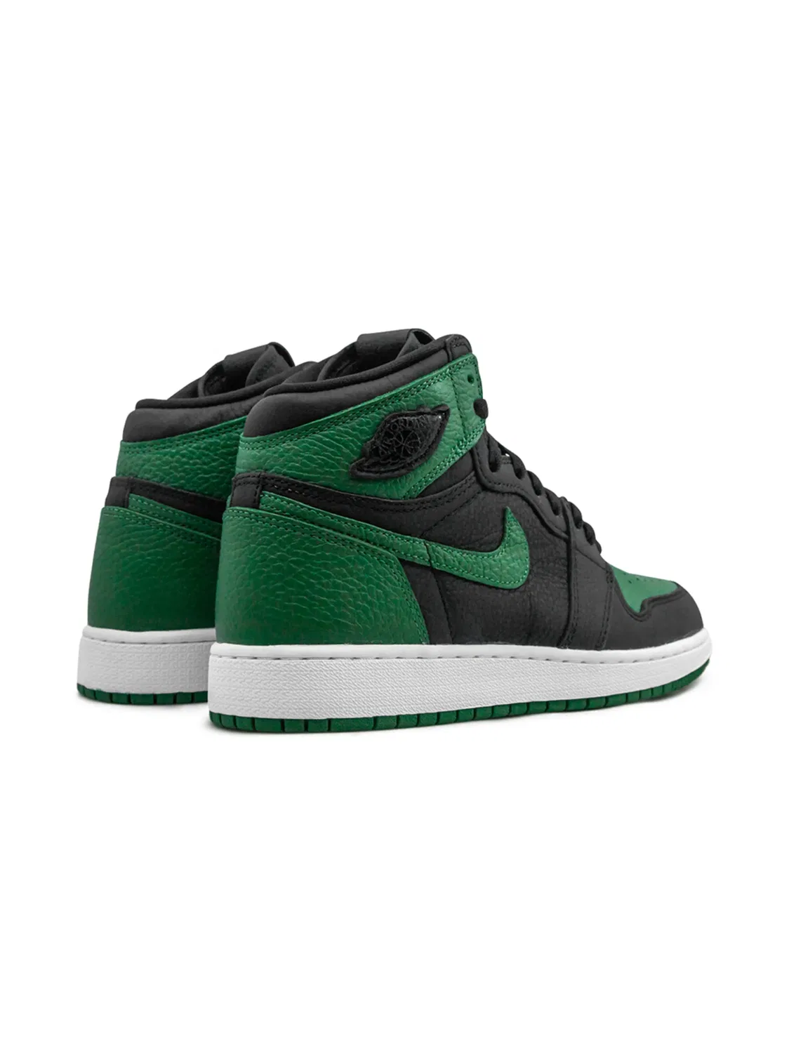 Кроссовки Air Jordan 1 High Retro, зеленый/черный — фото 3