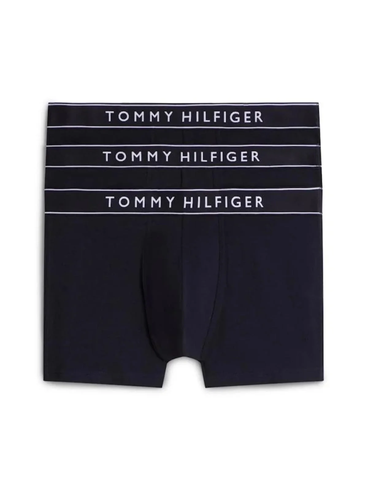 Комплект трусов Tommy Hilfiger Essential Logo Waistband, 3 предмета, темно-синий