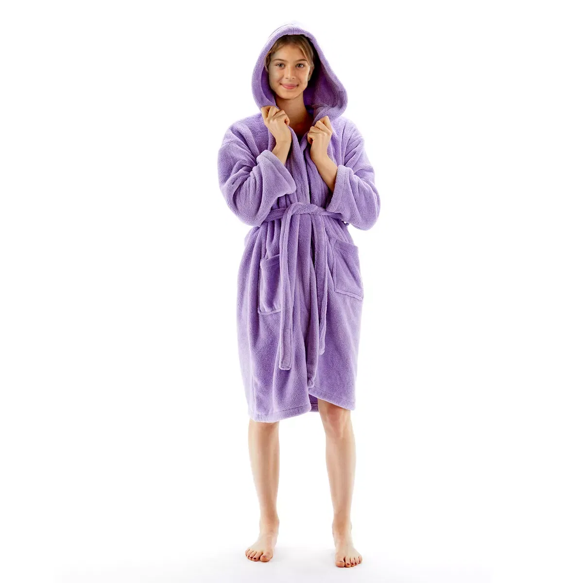 Детский халат на молнии из микрофибры BC Bare Cotton, Lavender