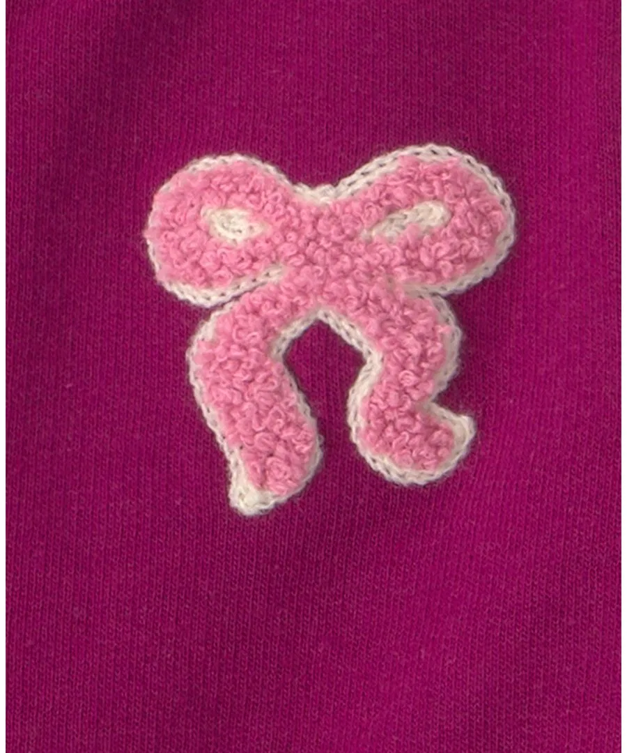 Комплект из 3 предметов: куртка-бомбер, боди и брюки, с принтом бант Carter's, Pink — фото 3