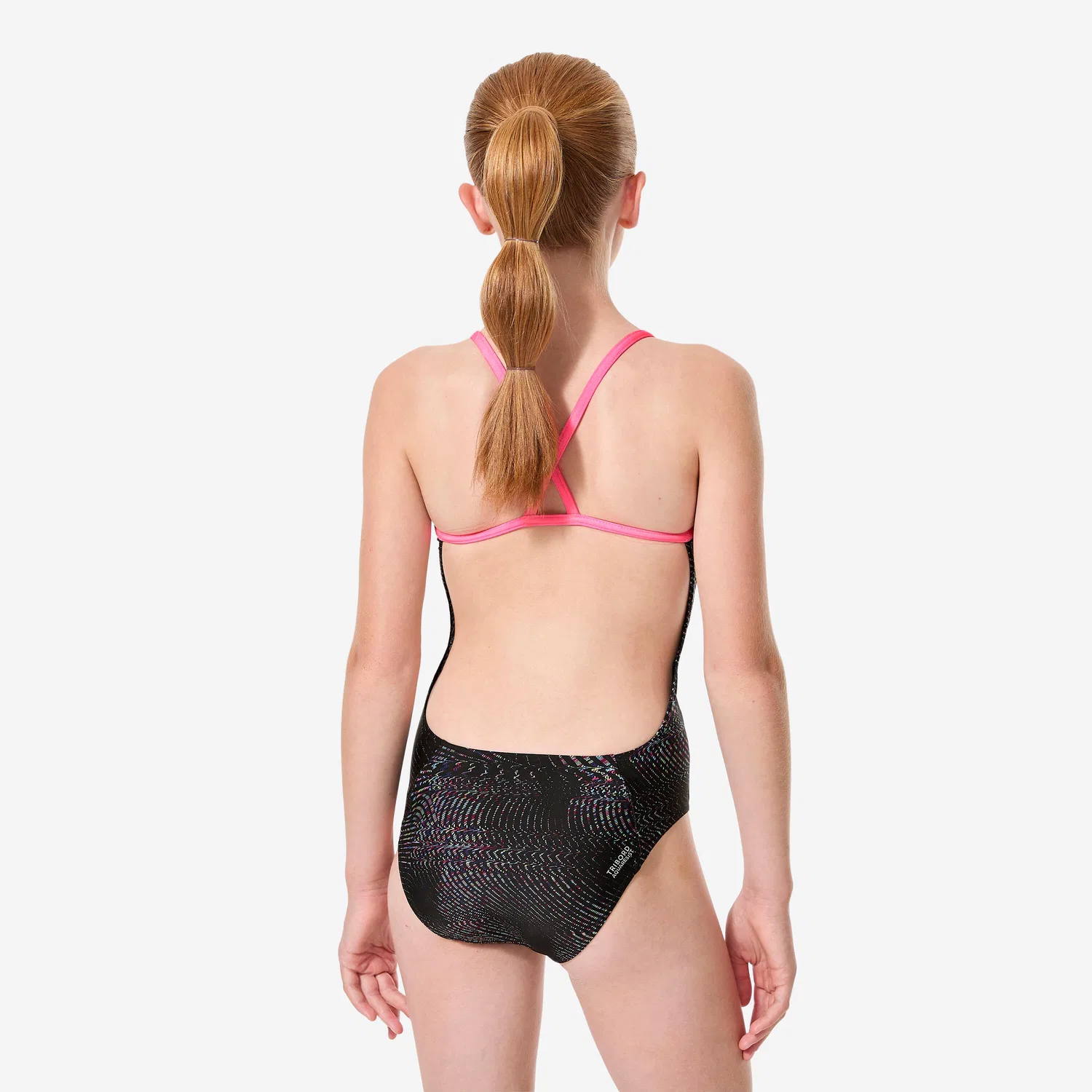 Детский купальник для девочек Lexa Trai Decathlon, Rosa Fluoreszierendes Magentapink — фото 3