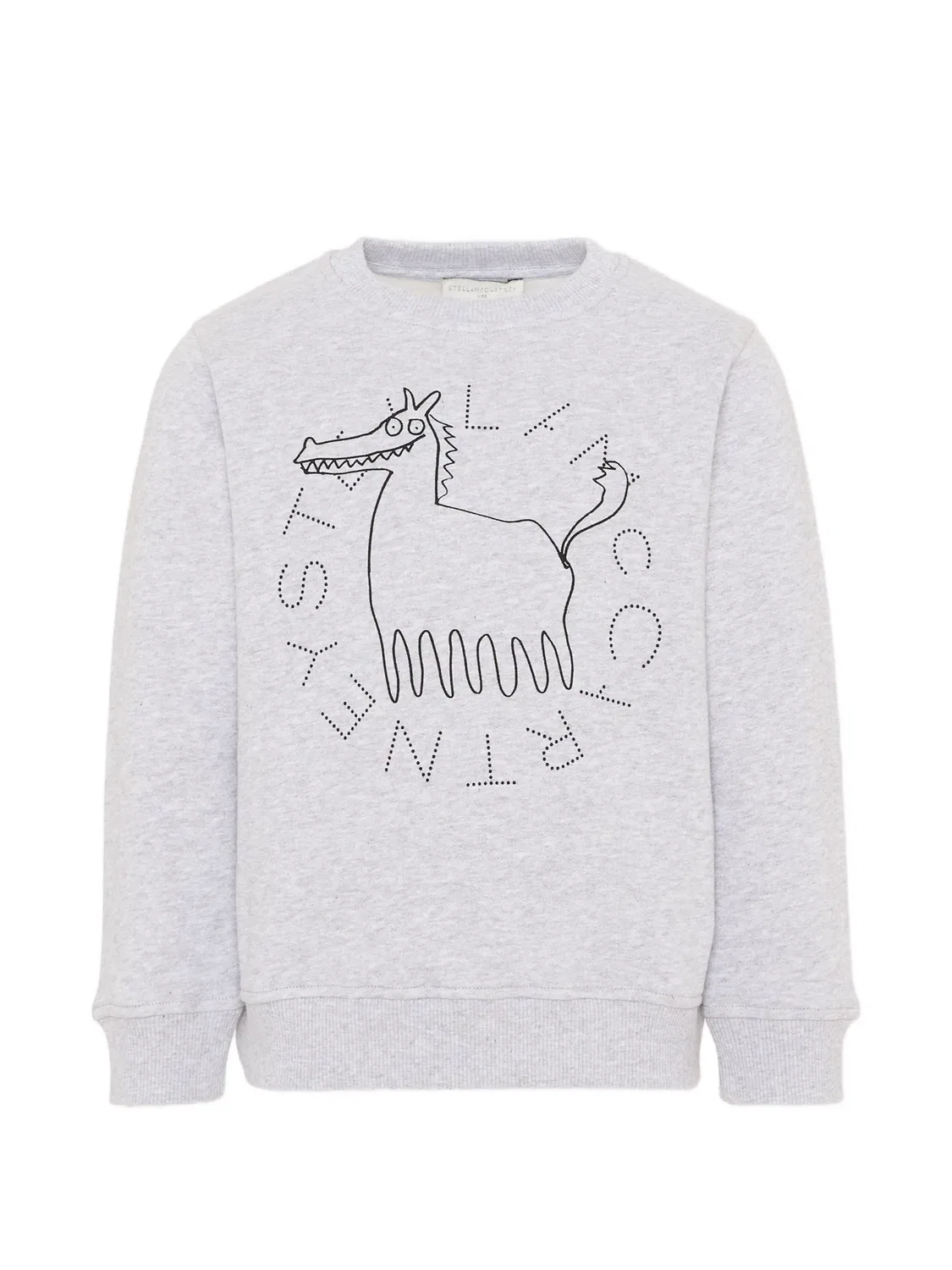 Толстовка с графичным принтом Stella Mccartney Kids, серый