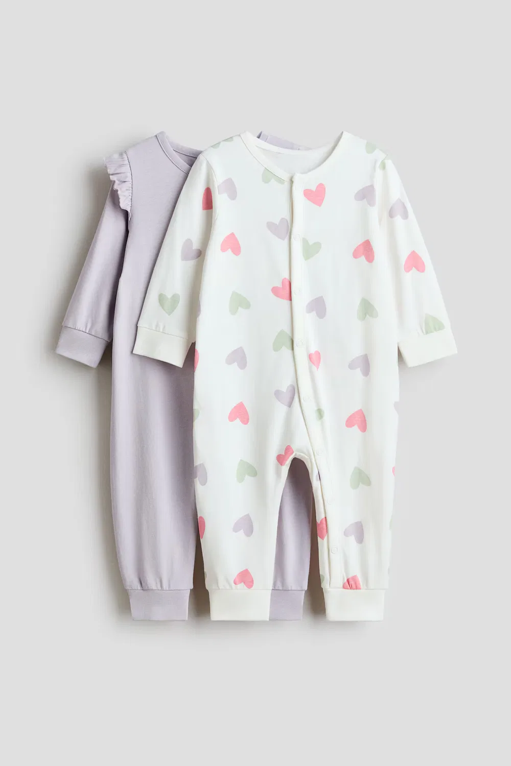 Комплект из 2 хлопковых пижам H&M, Helllila/Herzen