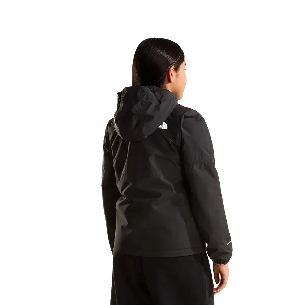 Детский дождевик для девочек с капюшоном The north face Warm Antora, Black — фото 3