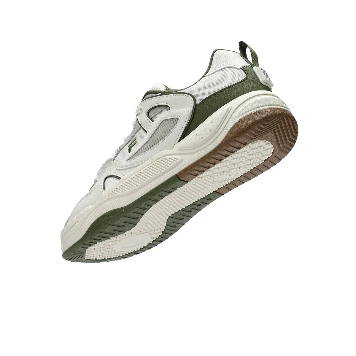Кроссовки FILA FUSION BANK II Skateboarding Shoes Men Low-top Cream White/Antarctic Gray, слоновая кость — фото 2