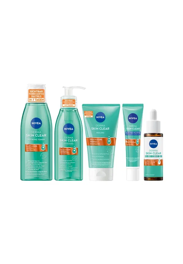 Набор косметики с салициловой кислотой Derma Skin Clear Day & Night Routine 5er Set Nivea