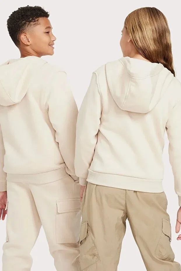 Детское худи для девочек с длинным рукавом Nike, Nude Color — фото 2