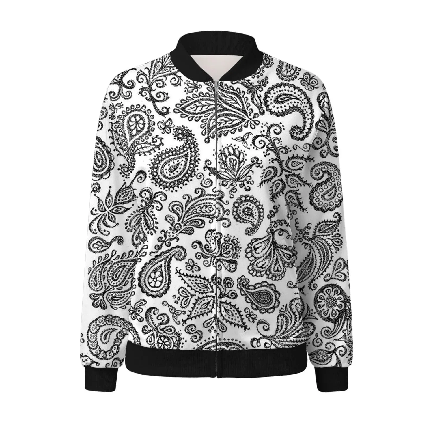 Женская куртка-косуха с вышивкой Y2K Slim Long Sleeve Jacket, Grey — фото 3