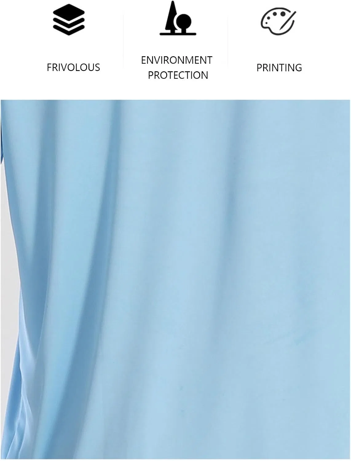 Мужская футболка с защитой от солнца UPF 50+, Light Blue — фото 3