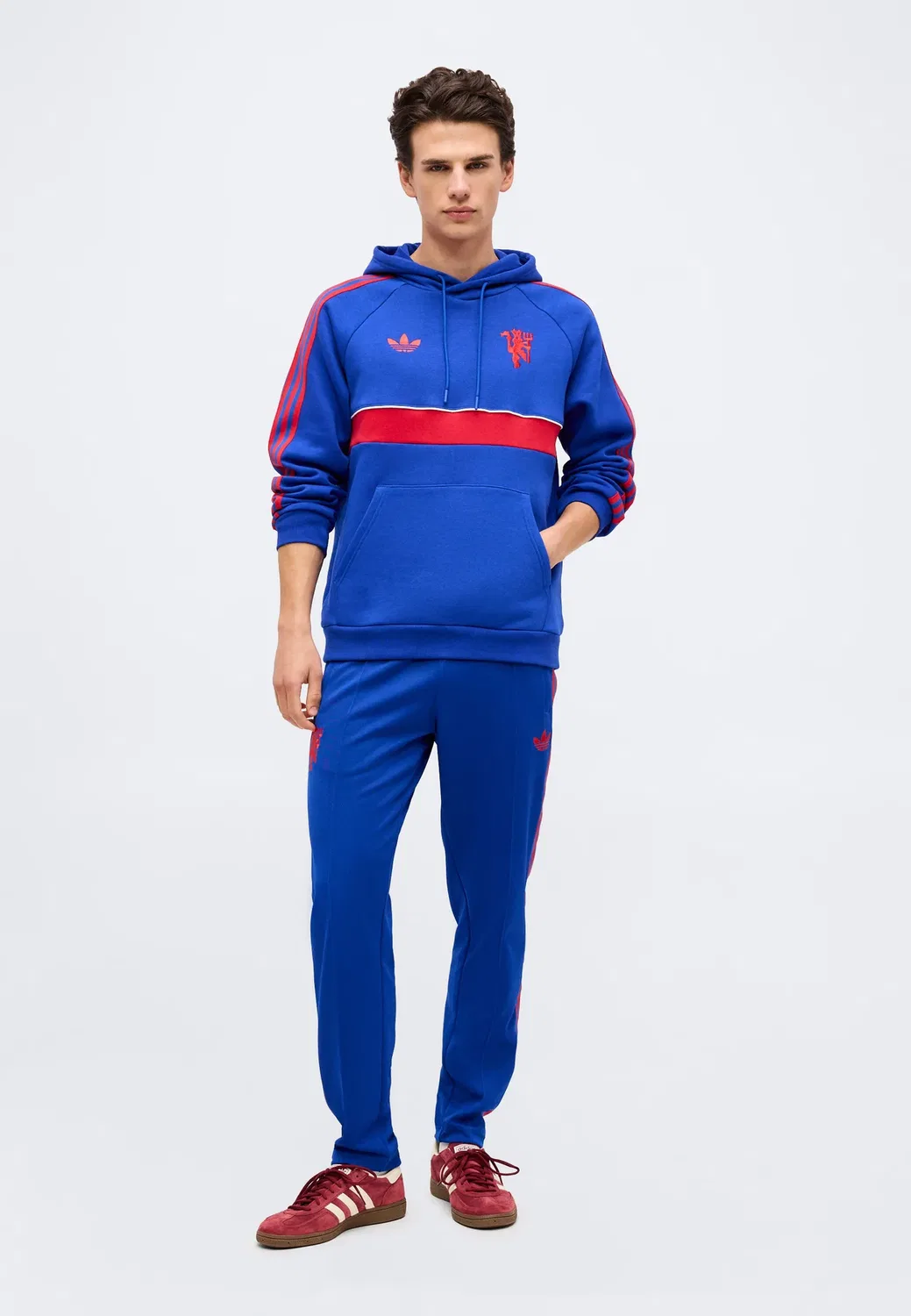 Худи «Манчестер Юнайтед» - клубная одежда Adidas Originals, Team Royal Blue — фото 2