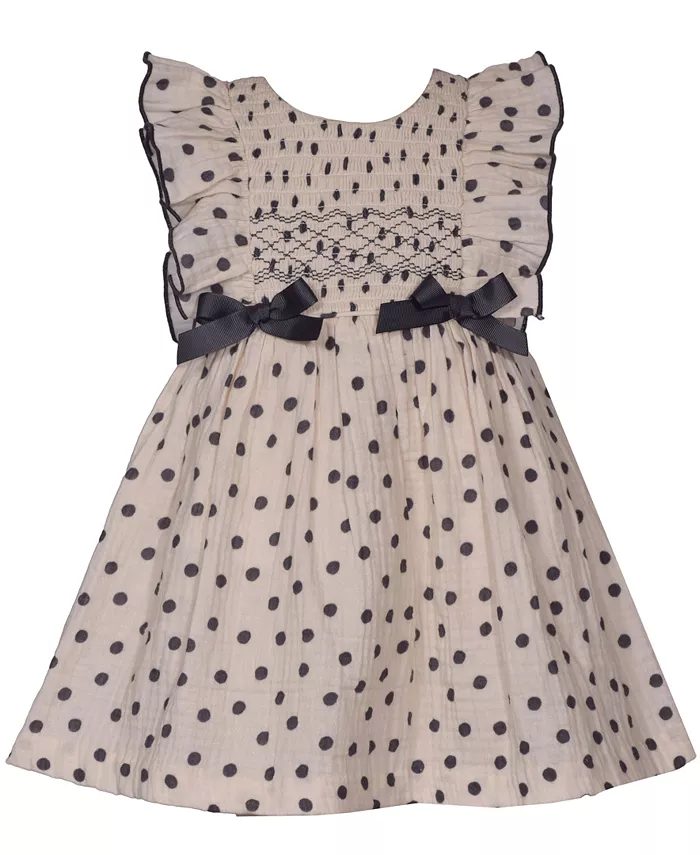 

Платье для девочки с рюшами в горошек Bonnie Baby