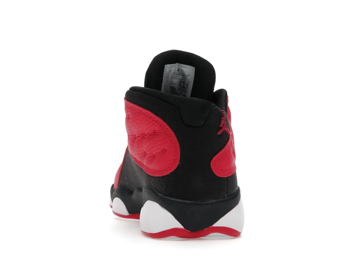 Детские кроссовки с низким верхом Jordan 13 Retro Low Jordan, Black/Very Berry-White — фото 4