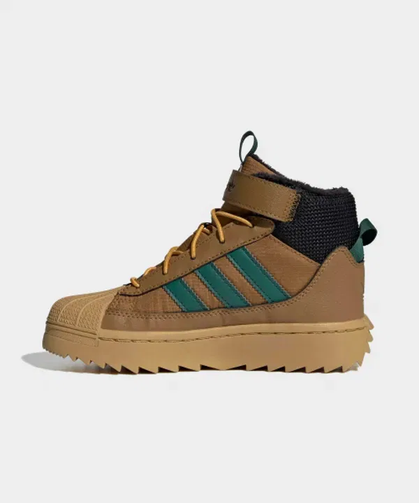 Зимние ботинки Superstar, детские, Adidas, коричневый — фото 2