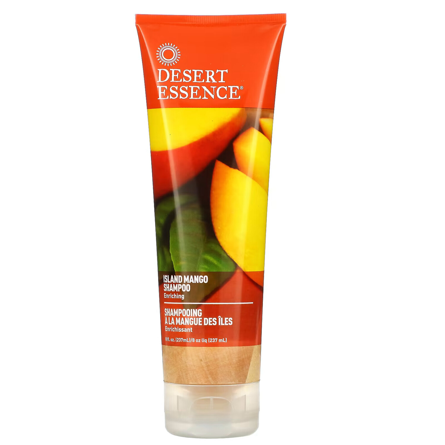 

Desert Essence, Шампунь Island Mango, улучшающий, 8 жидких унций (237 мл)