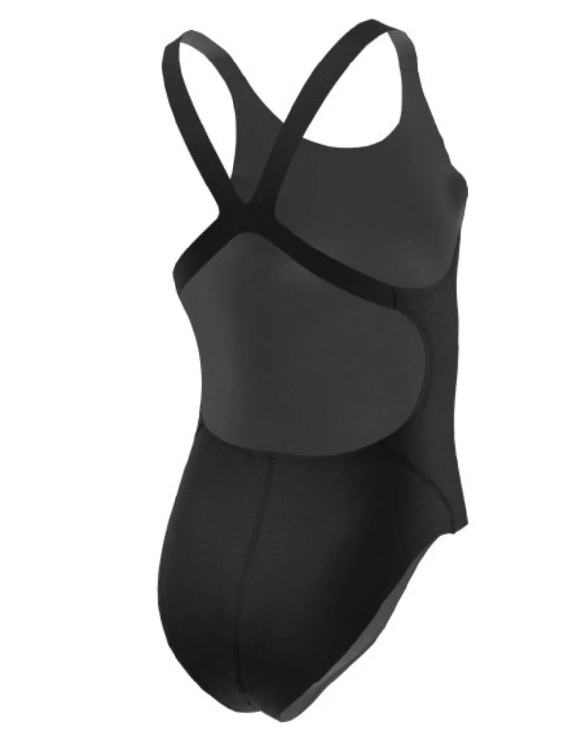 Детский купальник для девочек Hydrastrong Solid Fastback Nike, Цвет: Schwarz — фото 2